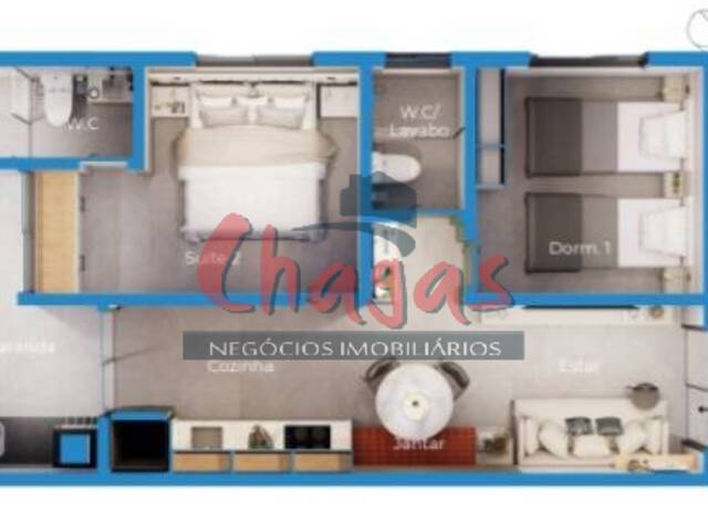 #3025 - Apartamento para Venda em Ubatuba - SP - 1